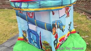GIANT Paw Patrol SURPRISE Tent, BIGGEST Paw Patrol Surprise Toy Video by EpicToyChannel