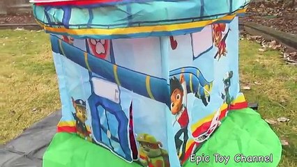 GIANT Paw Patrol SURPRISE Tent, BIGGEST Paw Patrol Surprise Toy Video by EpicToyChannel