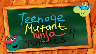 PEPPA PIG English Teenage mutant ninja turtles | Fun Coloring for Kids