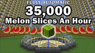 Minecraft Fully Automatic Farm 35,000 Melon Slices An Hour