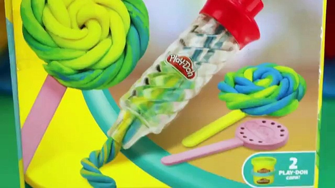 Play Doh Mickey Mouse Lollipop and Play Doh Minnie Mouse Lollipop with Twirl N Twister Pla