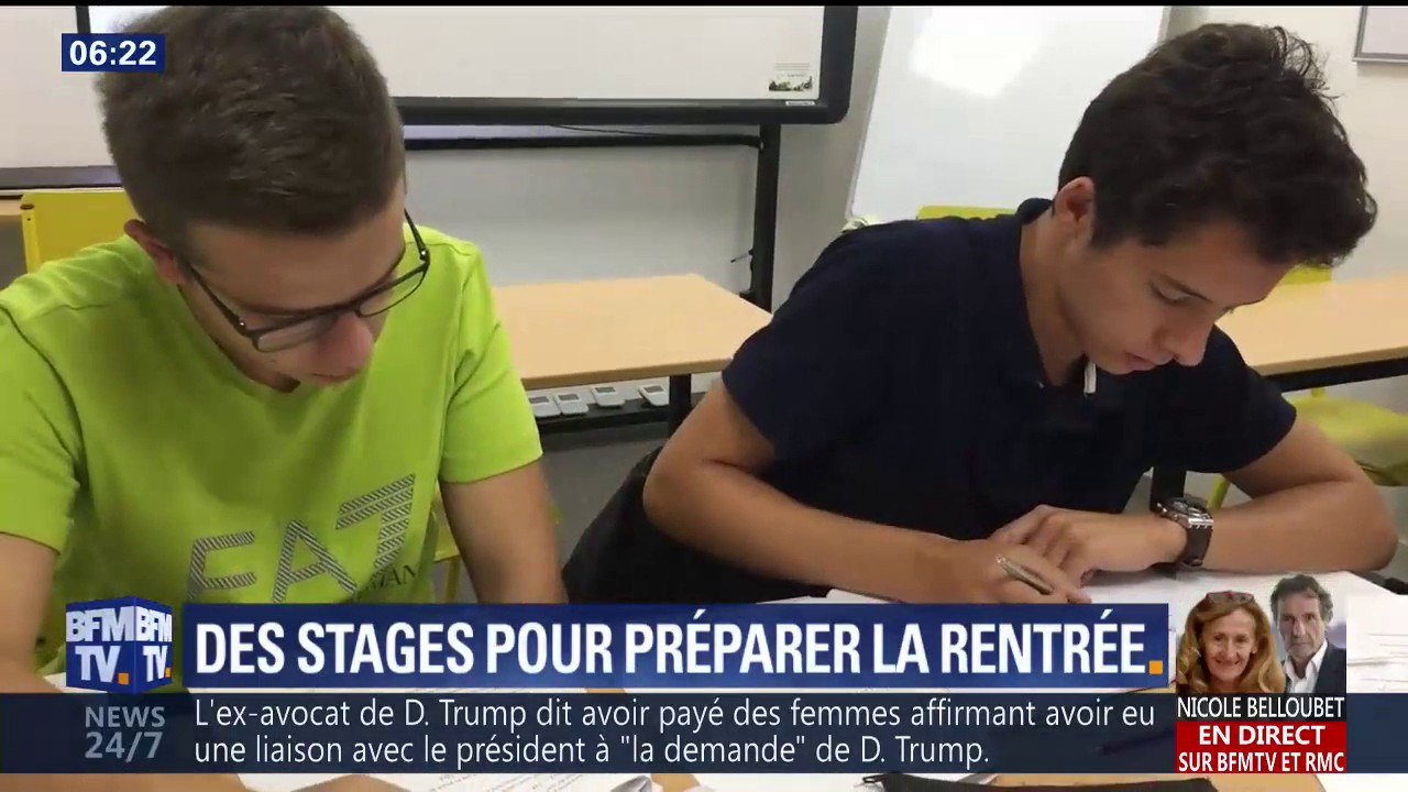 Une semaine avant la rentrée, ces lycéens se remettent à niveau grâce à des stages