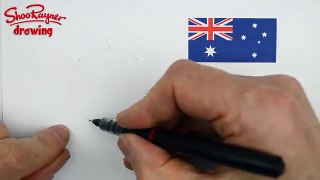 How to draw a seven sided star for Australia Day