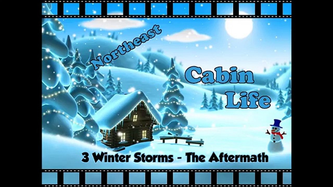 Cabin Life 3 Winter Storms in one week The Aftermath Part1