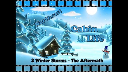 Cabin Life 3 Winter Storms in one week The Aftermath Part1