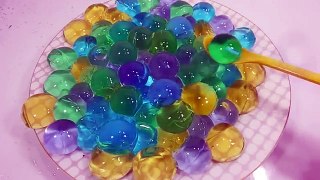 DIY How to Make Orbeez Water Drop Pudding Gummy Balls Learn Colors Slime Icecream