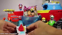 BLAZE WILD WHEELS Giant Surprise Egg of SHARK BLAZE and Paw Patrol Sea Patrol Surprise Toy