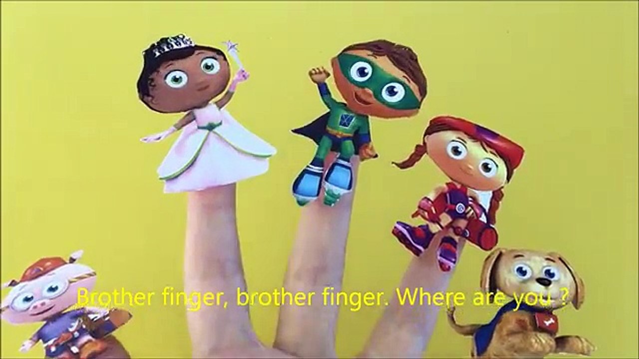 SUPER WHY FINGER FAMILY