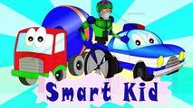 Car for children. Learn wild animals in English! Cartoons for babies 1 year