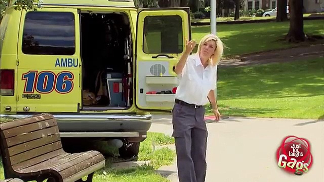 Man On Stretcher Rolls Into Lake