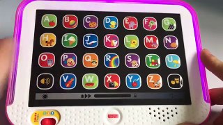 LEARNING for TODDLERS Alphabet and Sounds with FISHER PRICE Smart Stages Musical Tablet!
