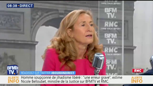 Ce n'est pas à la garde des Sceaux de sanctionner un juge explique Nicole Belloubet