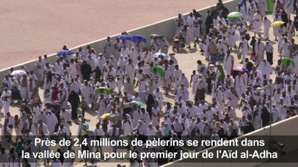 Hajj: les pèlerins procèdent au rite de la lapidation de Satan