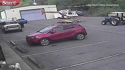 Helikopter kalkıştan hemen sonra yere çakıldı