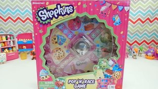 Shopkins Pop N Race Board Game Unboxing with Fluttershy