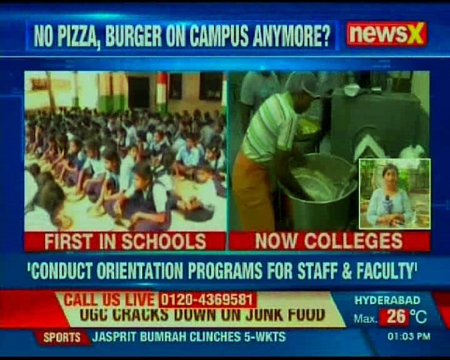 UGC directs all varsities and higher education institutions to ban the sale of junk food