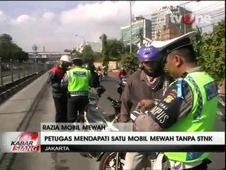 Polisi Gelar Razia Mobil Mewah di Gunung Sahari