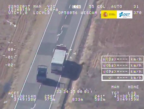 VÍDEO: este adelantamiento te pondrá los pelos de punta