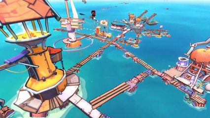 Noddus se laisse embarquer par Flotsam, le city-builder en haute mer