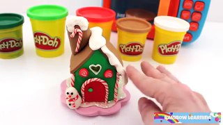 How to Make a Play Doh Gingerbread House Fun & Creative for Kids Rhymes * RainbowLearning