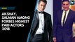 Akshay, Salman among Forbes highest paid actors 2018