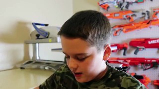 Evil Drone Vs. Sneak Attack Squad! Ethan and Cole get in to a Nerf Battle with a Crazy Rob