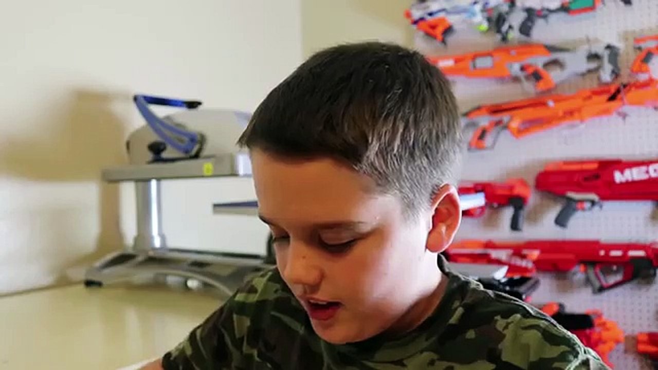 Evil Drone Vs. Sneak Attack Squad! Ethan and Cole get in to a Nerf Battle with a Crazy Rob
