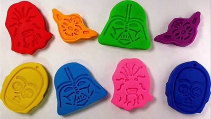 DIY Play Doh Star Wars Learn Colors Modelling Clay Molds Finger Family Nursery Rhymes For
