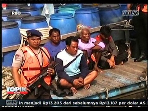 Diduga Curi Ikan, Kapal Nelayan Asing Ditangkap