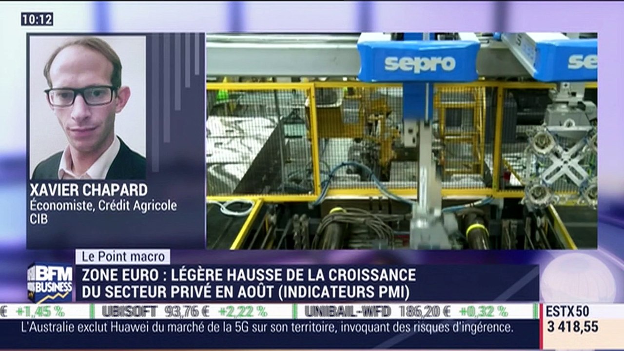 Le point macro: Zone euro, légère hausse de la croissance du secteur privé en août - 23/08