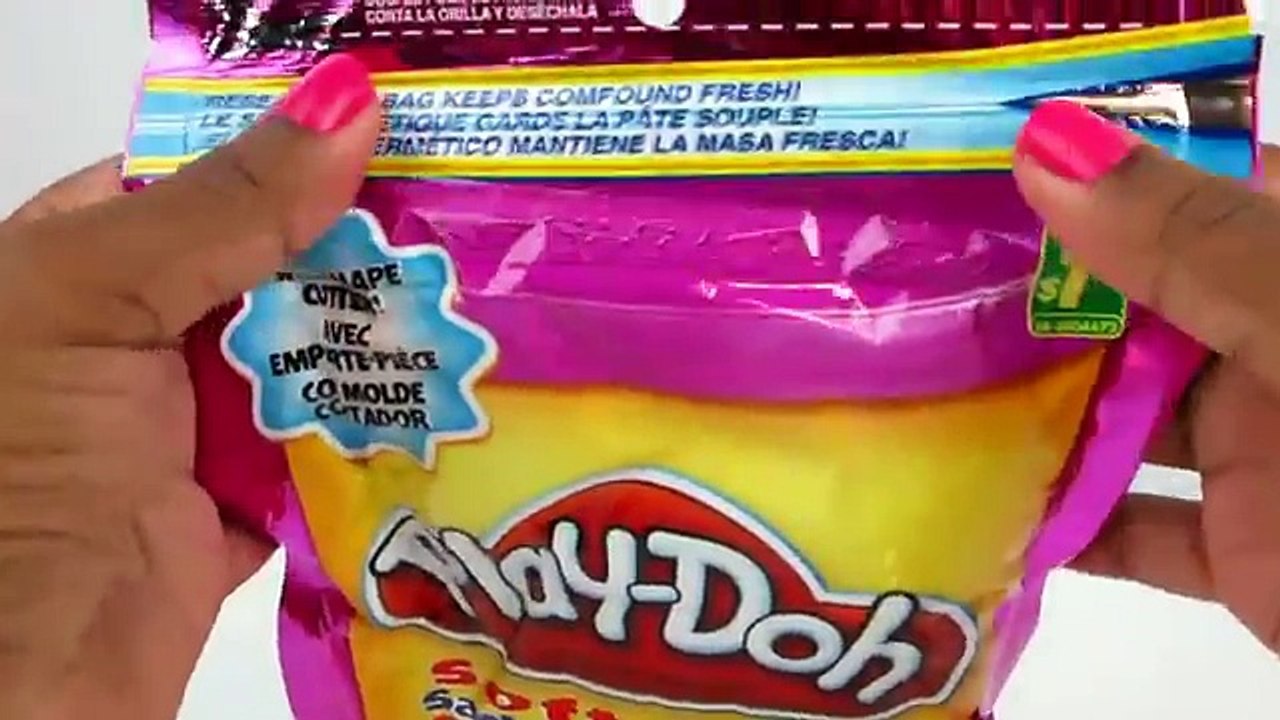 Soft Play Doh in a Bag Unboxing & Review Pink & Purple! Awesome Fun Toy for a Collector