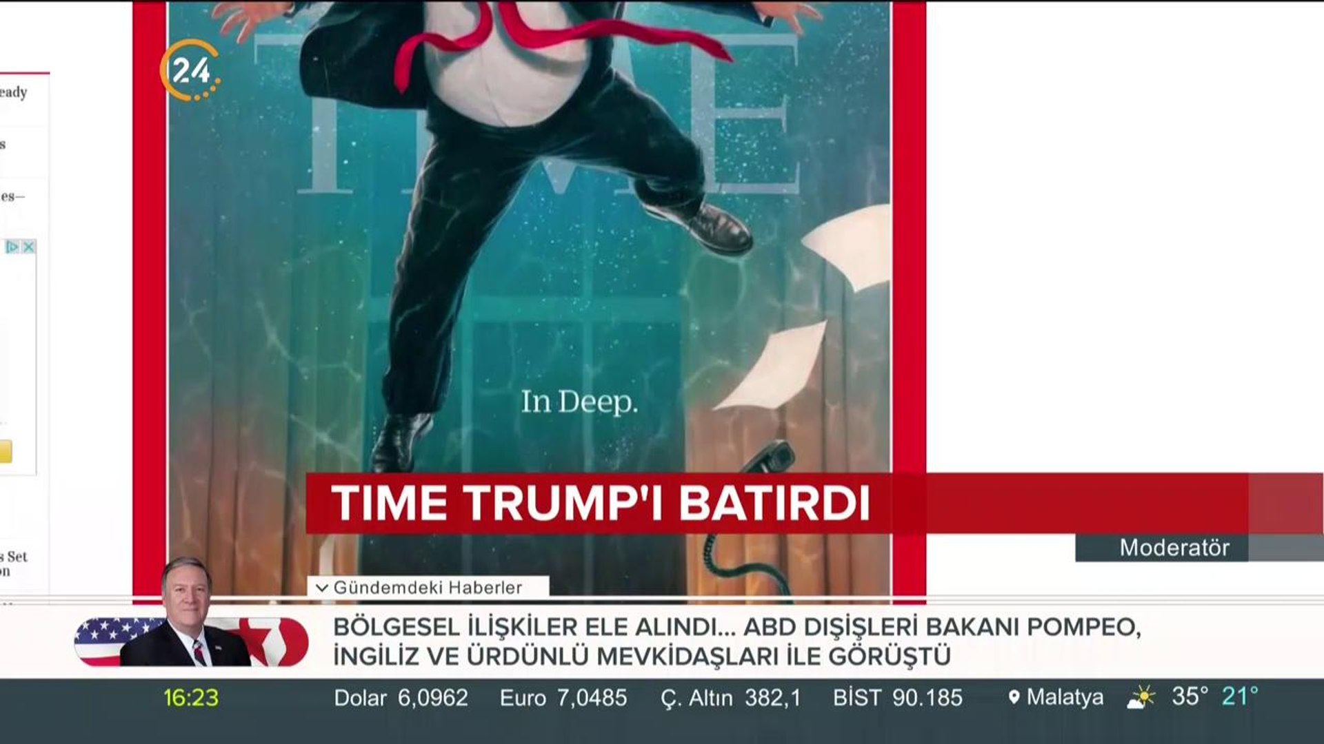 ⁣Trump Time'ın kapağında