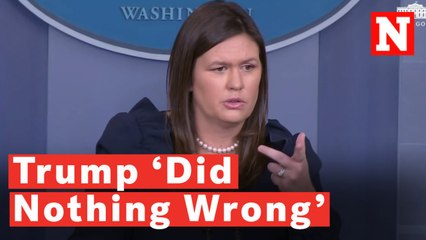 Tải video: Sarah Huckabee Sanders Repeats Over And Over That Trump 'Did Nothing Wrong'