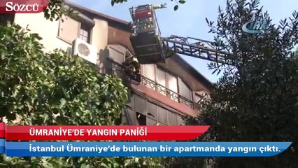 Ümraniye’de yangın paniği! Mahsur kalanlar var