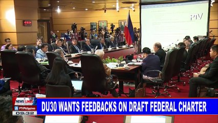 #PresidentDuterte wants feedbacks on draft federal charter