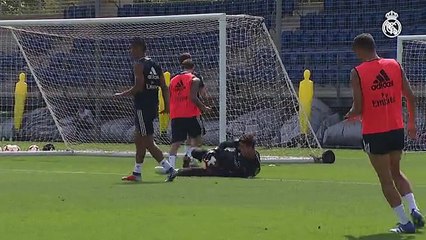 Entrenamiento del Real Madrid previo al partido contra el Girona