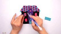 Learn Colors Play Doh. Monster High Dolls House. Surprise Toys Playdough
