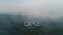 Ora News - Zjarri në pyllin e Semanit, Ora News siguron pamjet me dron