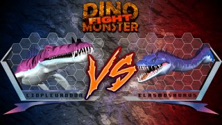 Dinosaurs Monster Liopleurodon VS Elasmosaurus