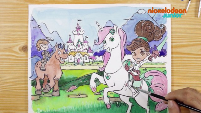 1, 2, 3… Coloriage ! | Nella, Princesse Chevalier : Le Royaume de Nella | NICKELODEON JUNIOR