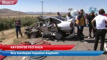 Kayseri’de feci kaza! İkiz kardeşler hayatını kaybetti, 9 yaralı