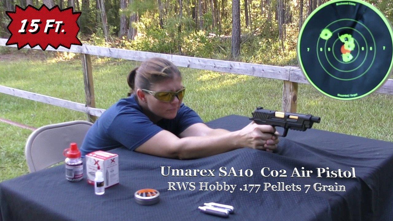Airgun Angie Takin' Shots with the Umarex SA10!