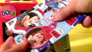 Dora Surprise Candy Boxes Christmas in July Disney Minnie Mouse Surprise Eggs & Dora the E