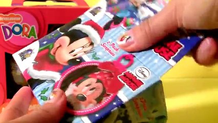 Dora Surprise Candy Boxes Christmas in July Disney Minnie Mouse Surprise Eggs & Dora the E