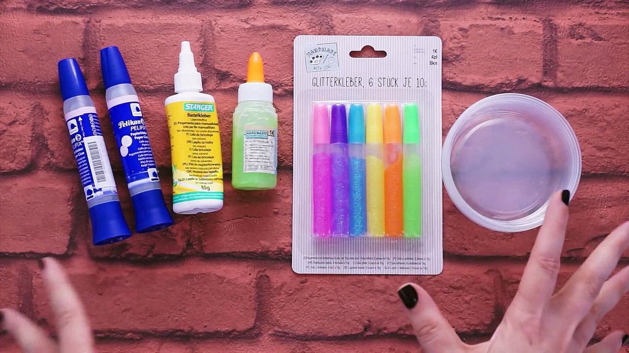 Kleber Test für Slime / Schleim selber machen - TEDI EDITION