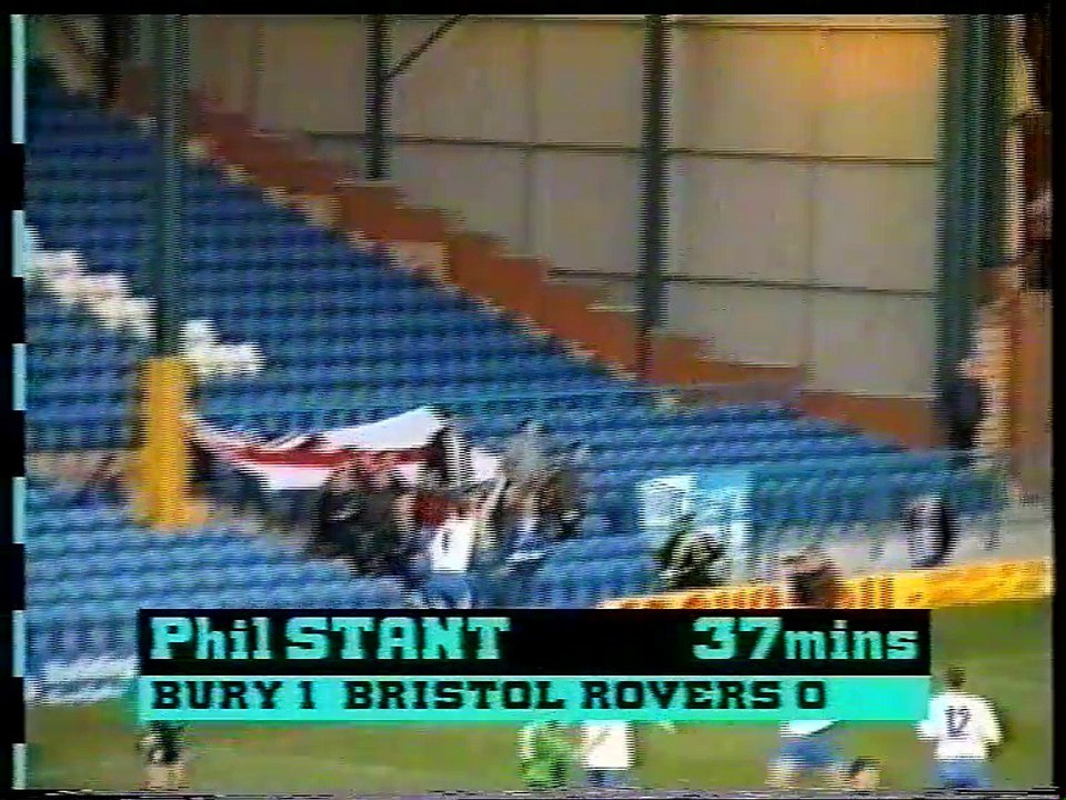 26 October 1996: Bury 2 Bristol Rovers 1 (League)