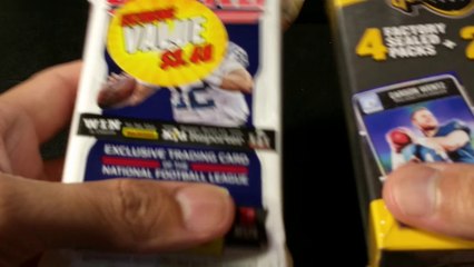 2016 Panini Score and Gunslinger NFL Football packs includes 1 hobby. 1 jersey relic hit and Dalvin Cook gold parallel.