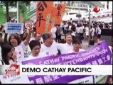 Ratusan Pramugari Cathay Pacific Gelar Demo di Hong Kong