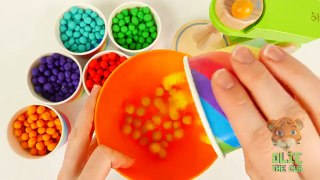 Play Doh Ice Cream Dippin Dots Learn Mixing Colors with Olie The Cub