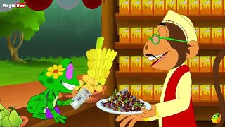Ek Bandar Ne Kholi Dukan Hindi Animated/Cartoon Nursery Rhymes For Kids